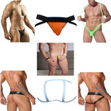 Kit 7 Cuecas Jockstrap Fio Dental Anel Escrotal Sexlord