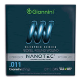 Encordoamento P/ Guirarra Giannini Nanotec 011 - Geegst11 Pn