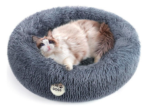 Cama Gato 60cm, Funda Desmontable, Antiestres, Premium