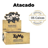 5 Caixas Seda Zomo Brown Barata Atacado C/50 Livretos Cada Sabor Sem