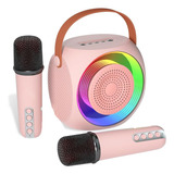 Mini Parlante Karaoke Bluetooth Microfono X2 Niños Luces