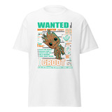 Playera Groot Wanted. Guardianes Galaxia Yo Soy Groot