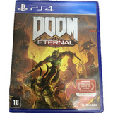 Jogo Doom Eternal Ps4 Dvd Físico Áudio Legendas Em Português