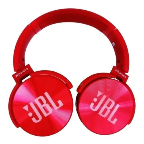 Fone De Ouvido Sem Fio Jbl Jb950 Cor Vermelho Cor Da Luz Azul