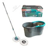 Mop Rodo Magico Esfregao Giratorio Balde Inox Moop