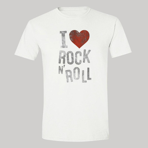 Playera Hombre Rock I Love Rock And Roll 000613b