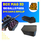 Box Mag 3d Mini De 100 Bolinhas Para Dye Dam E Rip Clip