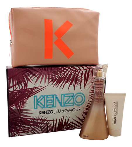 Kenzo Jeu D'amour Set Fragancia Crema Y Bolso Nuevo Original