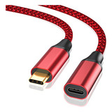 Cable De Extensión Usb C, Cable Extensor Usb C Trenzado De N