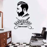 Vinil Decorativo Para Barbería, Barber Shop Personalizado