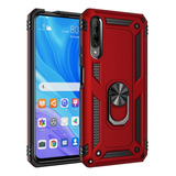 Funda De Uso Rudo Anticaída Con Anillo Para Huawei Y9s