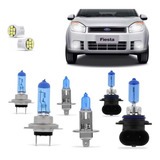 Kit Lâmpadas Fiesta 2007 2008 2009 2010 Super Brancas Farol Duplo H7 H1 Milha Hb4 9006 Techone 8500k 12v 55w Brinde Leds