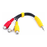 Cable Adaptador 3.5 Mm A 3 Rca Para Sony Tv, 23 Cm