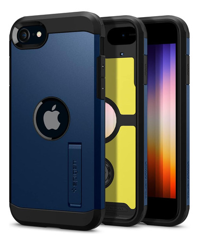 Funda Spigen Tough Armor Para iPhone SE 2022/20 Azul