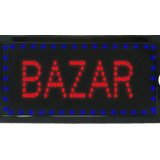 Letrero Luminoso 48x25 Cm Bazar Led