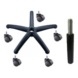 Base Estrella Con Piston Para Silla Secretarial Con Ruedas