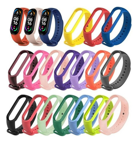 Combo 3 Correa Para Xiaomi Mi Smart Band 3 4 5 Malla Pulsera