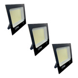 Pack 3 Foco 400w Reflector Led Luz  Exterior Ip66 Montable