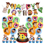 Cotillon Toy Story Decoración Cumpleaños Buzz Woody