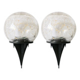 Lámpara Exterior Impermeable Con Bola De Cristal Agrietado P