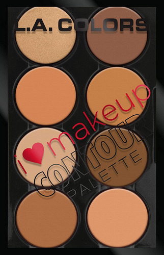 L.a. Colors I Heart Makeup Contour Palette, Medio A Oscuro,