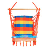 Rede Cadeira Descanso Crochê Suspensa Balança Varanda Luxo