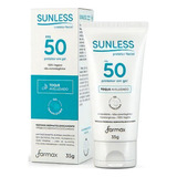 Protetor Solar Facial Sunless Gel Translúcido Fps 50 35g