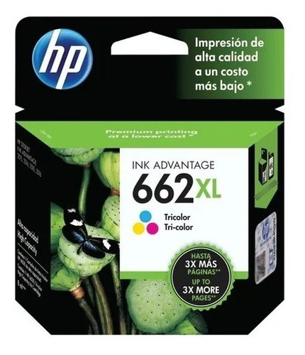 Cartucho Hp 662xl Tricolor Original Hp