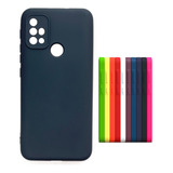 Case Capinha Capa Emborrachada Veludo Para Moto G10 G20 G30