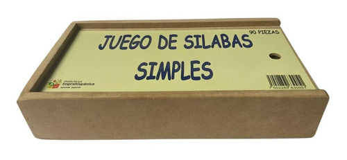 Juego Infantil Didáctico Silabas Didacticas Silabario Simple