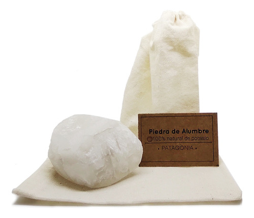 Piedra De Alumbre Natural - Pulida Con Bolsa De Lienzo