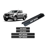 Sticker Np300 Protección De Estribos Puertas Fibra Carbon