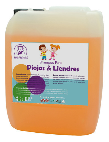  Shampoo Anti-piojos 10 Litros