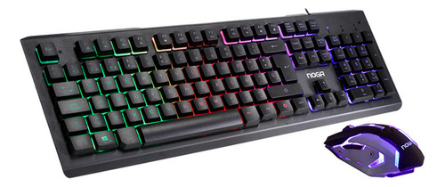 Noga Nkb-089 Kit De Teclado Y Mouse Gamer Teclado Negro