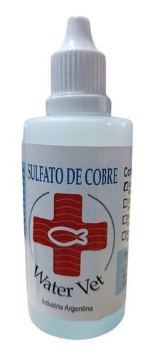 Sulfato De Cobre 60ml Water Vet  Acuarios Marino Agua Dulce