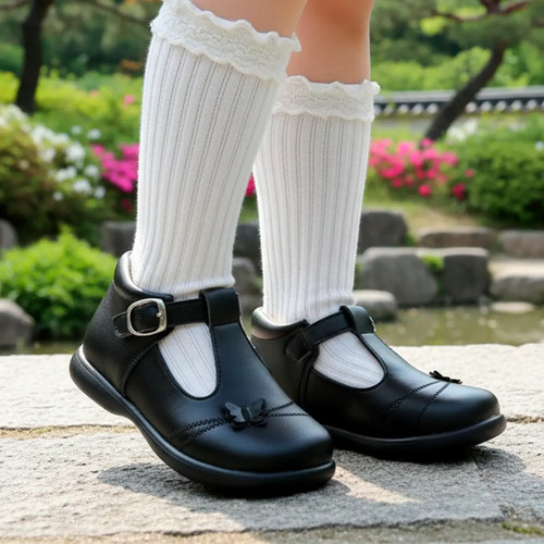 Bota Escolar 100% Piel Botín Arco Soporte Casual 2240-n