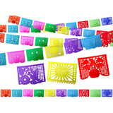 Papel Picado Para Toda Ocasión Flores Y Aves. 50 Metros