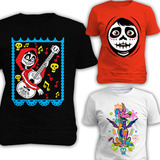 Vectores Digitales Coco Día De Muertos Para Playeras 