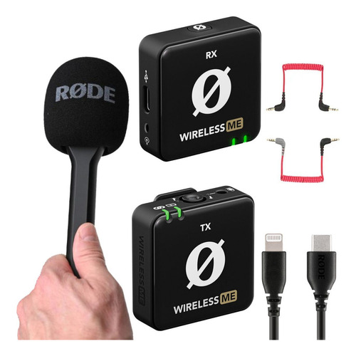 Microfone Rode Wireless Me Para Celular + Bastão Interview