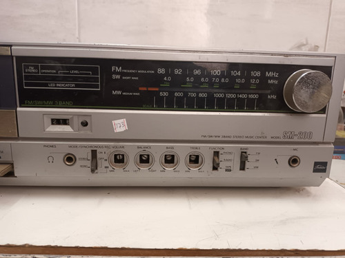 N°1173 Antigo Rádio 3x1 Toshiba Sm200 - Sucata Não Funciona