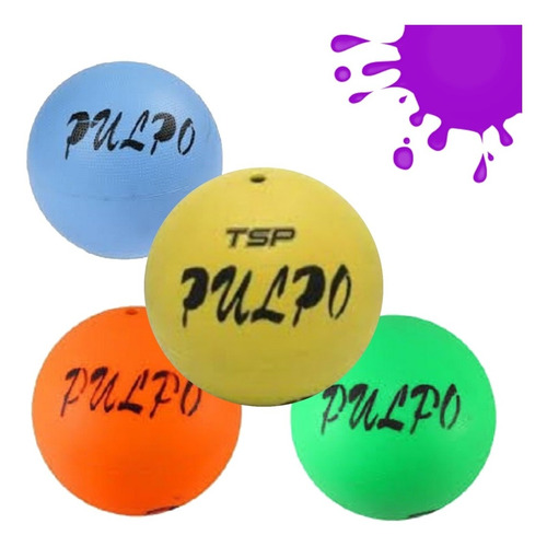 Pelota Pulpo N°2 Pvc Didáctica Escuela Jardín Tsp. Goma Valvula Inflable