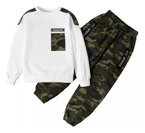Conjunto De Sudadera Con Capucha Y Pantalones Casuales De Ca