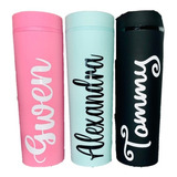 Paquete 5 Vasos Skinny Personalizado Popote Novios  Fiesta 