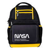 Mochila Escolar Logo Oficial Nasa 4 Amplios Compartimentos