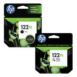 Kit Cartucho Original Hp 122xl Preto + 122xl Color