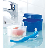 Cepillo De Protesis Dental + Caja De Guardar Protesis