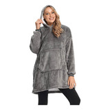 Manta Polar Bata Frazada Poleron Felpa Capucha Poleron Hombre Invierno Poleron Unisex Polerón  Capucha Polerón Frio Colores Frio Chiporro Mujer Unisex