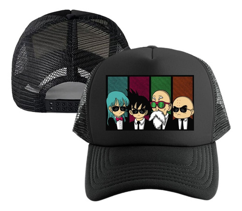 Gorra Dragon Ball Hombres D Negro Cachucha Malla