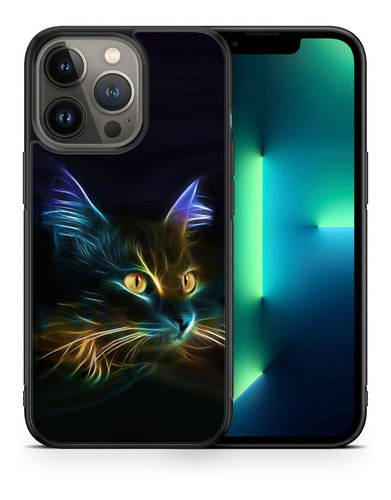 Funda Protectora Para iPhone Gato Eléctrico Tpu Case