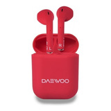 Auriculares In-ear Inalámbricos Daewoo Sense Candy Dw-373 Rojo Con Luz Led